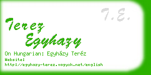 terez egyhazy business card